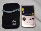 Zmodyfikowany różowe złoto Pokemon Nintendo Game Boy Color Handheld System! Ekran IPS!