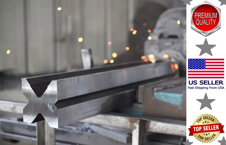 NEW 32.87" Press Brake Die 2.36" sq.  - V Openings:1.97" 1.38" 0.87" and 0.63" - Image 1 of 4