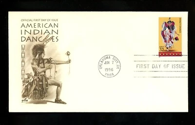 US FDC #3072-3076 Artcraft 1996 Oklahoma City OK Native American Indian SET OF 5 - Image 1 of 4