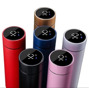 SMART THERMOS VACUUM FLASK STAINLESS STEEL WATER BOTTLE WITH TEMPERATURE DISPLAY - Picture 1 of 6
