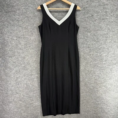 Vestido de mujer Late Editions 10P Petite negro maxi largo cremallera cuello en V sin mangas Foto 1 de 4