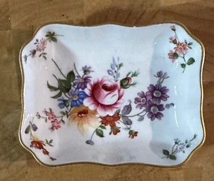 Plato de pasador/plato baratija Royal Crown Derby Bone China Derby Posies en forma oblonga - Imagen 1 de 2