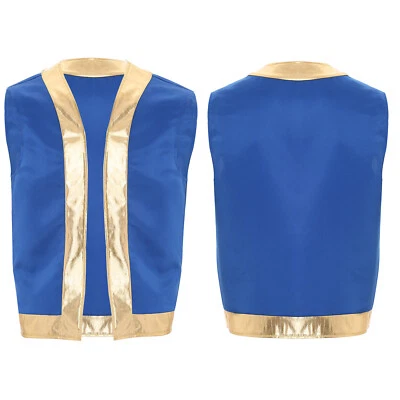 Mens Toad Costume Adults Waistcoat Vest Halloween Cosplay Party Fancy Dress Up - Image 1 of 4