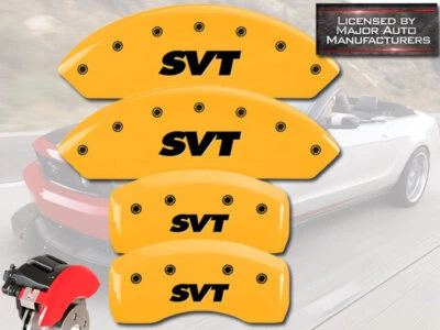 Ford Mustang 1994-2004 "SVT" Cobra Delantero Trasero Ylw MGP Cubiertas de Pinza de Disco de Freno Foto 1 de 4