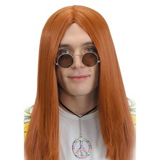OCCHIALI CON LENTI TONDE JOHN LENNON HIPPIE FIGLI DEI FIORI ANNI '60 CARNEVALE