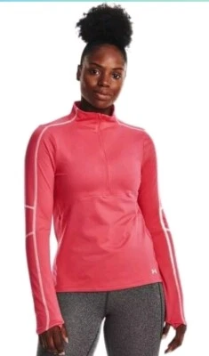 Blusa feminina Under Armour UA Train clima frio 1/2 zíper rosa XS - Imagem 1 de 2