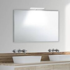Miroir de salle de bains sur mesure avec cadre extérieur en aluminium