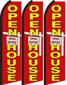 Tag der offenen Tür Standardgröße Swooper Flagge Banner Schild Packung mit 3 - Bild 1 von 1