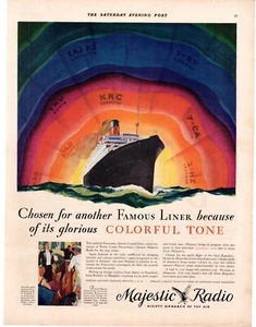 1930 Majestic Radio Famous Liner Of Its Colorful Tone Single Page Print Ad - Picture 1 of 1