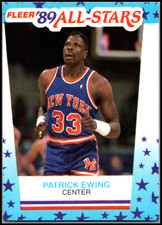 1989 Fleer #7 Patrick Ewing - Stickers HOF FREE SHIPPING!