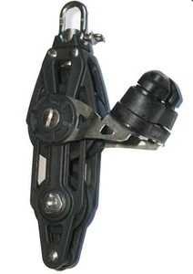 NAUTOS 95203 - BLOCK PLAIN 60 MM - FIDDLE SWIVEL W/ CAM & BECKET - SAIL - Picture 1 of 2