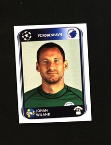 2010/11 Panini Champions League - Johan Wiland Fc Kobenhavn Figure # 244