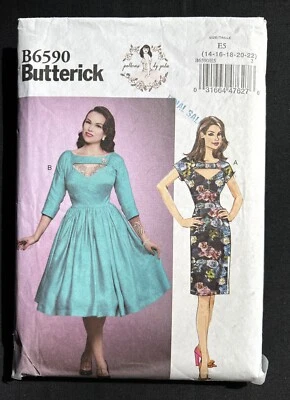 Butterick B6590 Misses Dresses Patterns by Gertie 2018 Pattern size 14-22 Cut - Image 1 of 2