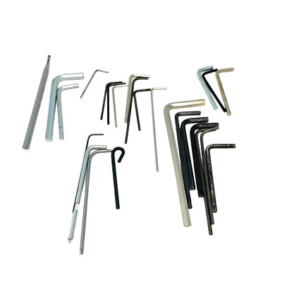 25 Pcs Assorted Ball Point end Long Arm Hex Keys and Punch Chisel - Image 1 of 4