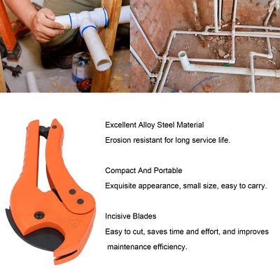 PVC Pipe Cutter Tool Incisive Blades Rugged Ratchet Mechanism PVC Pipe Shears - Image 1 of 4