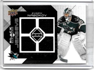 EVGENI NABOKOV 2008-09 BLACK DIAMOND QUAD GAME WORN JERSEYS - Picture 1 of 1