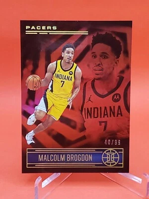 Malcolm Brogdon 2020-21 Panini Illusions #136 Red Parallel 40/99 Indiana Pacers - Image 1 of 2