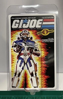 Vitrina GiJoe 1987 Cobra Commander V2 con tarjeta insertada Foto 1 de 2