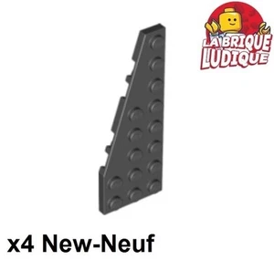 Lego 4x Aile Wedge plate plaque 8x3 gauche left noir/black 50305 NEUF - Imagen 1 de 1