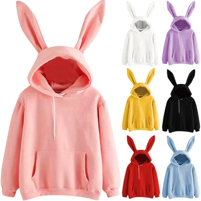 Kawaii Vêtements Pull Sweat à Capuche Harajuku Pull Japon Lapin Sweat - Photo 1/4