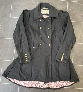 Peregrine Wax Jacket Black British Millerain Co. Countryside Medium 10-12 - Picture 1 of 11