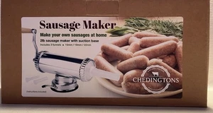 Cheddingtons 2lb embutidora (incluye 3 embudos 15mm/19mm/22mm) Nueva - Imagen 1 de 4