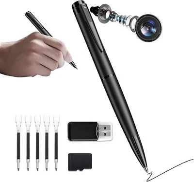 64GB Body Camera 1080P HD Nanny Camera Pen Mini Camera Pen Rechargeable Small