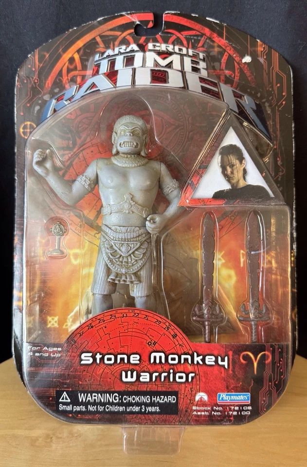 Stone Monkey Warrior 6" Figure Lara Croft Tomb Raider Playmates Toys 172105 2001
