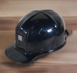 Black Miner's Mining Helmet Unused Comfo Cap Type 1 Class G with 1 Touch MSA - Picture 1 of 17