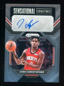 Tarjeta de baloncesto 2022-23 Panini Prizm Sensational Signature Josh Christopher AUTO - Imagen 1 de 2