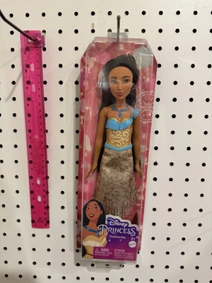 Boneca da moda Disney 100 princesa Pocahontas 11 polegadas com cabelo preto, colar - Imagem 1 de 4