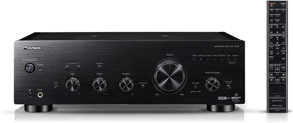 Pioneer A-70-K Amplifier Verstärker (180 W, 2.0 Kanäle) - Schwarz "SEHR GUT" - Bild 1 von 2