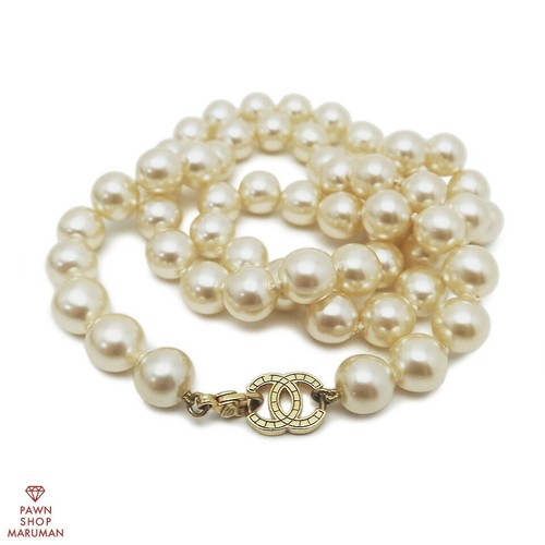 Collana lunga CHANEL 03P grande ferramenta oro bianco donna