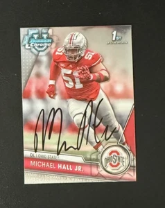 Michael Hall JR 2023 1st Bowman U signed autograph football card Ohio St - Picture 1 of 1
