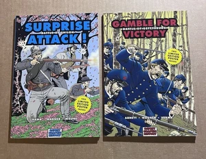 Lot of 2 SURPRISE ATTACK +GAMBLE FOR VICTORY 2006 trade paperback GRAPHIC NOVEL - Bild 1 von 3