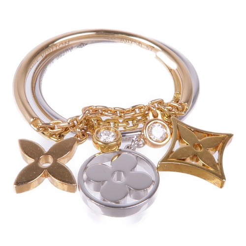LOUIS VUITTON（LV） Anello LOUIS VUITTON LV Idillio Fiore Oro Giallo Bianco Rosa 18K US#8