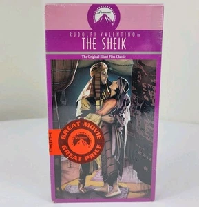 The Sheik VHS, 1992 Paramount Sticker Rudolph Valentino Stummfilm Klassiker Neu - Bild 1 von 11