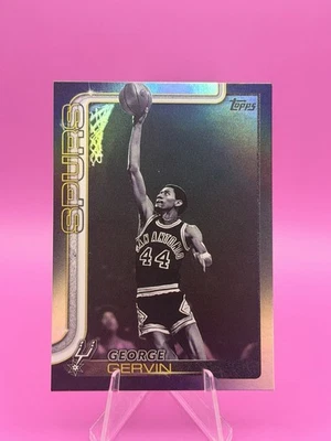 Baloncesto insignia Topps 2025-26 - George Gervin #265 Blackout Parallel Foto 1 de 2