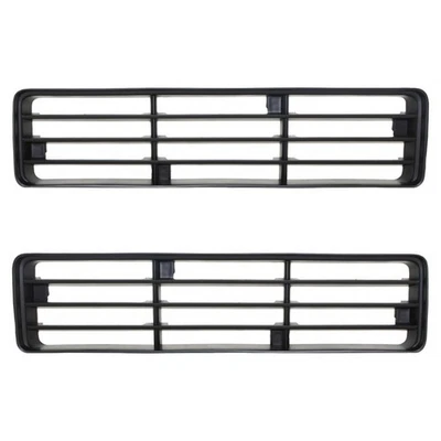 For Dodge RamCharger 1991-1993 Grille Driver & Passenger Side Pair Upper | Black Foto 1 de 4