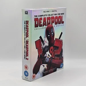 Deadpool 1 & 2 Blu-ray (2018) Ryan Reynolds, Leitch (DIR) VGC, Free Postage - Picture 1 of 17