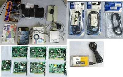 Vintage Dial-up Modem SIXTEEN Modem Collection with UDS brand, Plus Accessories - Image 1 of 4
