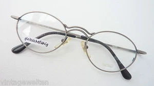 Metall Brillengestell silber Oldschool für Damen + Herren oval by Key West Gr. M - Picture 1 of 4
