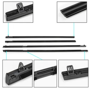 4X For Holden Sedan Commodore VE VF 2006-2017 Black Door Window Belt Mould Set - Bild 1 von 10