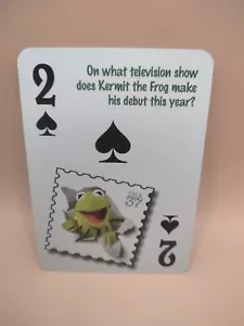 KERMIT THE FROG Flickback 1957 Trivia Challenge Carta da gioco MUPPETS spedizione gratuita - Foto 1 di 2