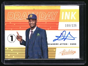 2018 Panini Absolute Memorabilia Deandre Ayton Draft Day Ink Auto #108/125 - Picture 1 of 2