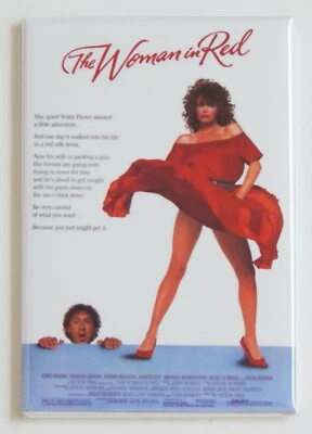 Póster de la película The Woman in Red (1984) FRIDGE MAGNET Foto 1 de 3