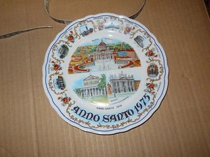 Dekoteller: Anno Santo 1975, Souvenir Italien, gemarkt Bayern, Germany - Bild 1 von 4