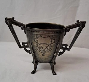 Rare Antique Meriden B. Company Silver Plated Footed Tea Bowl, 1877 - Picture 1 of 11