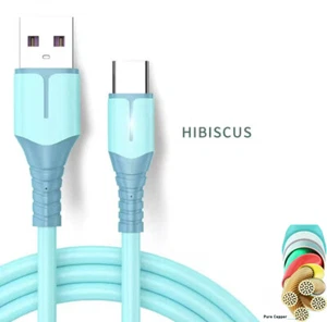 2 Meter USB-C Kabel Typ C Kabel Schnellladen Heavy Duty Handy Ladegerät Daten Sync - Bild 1 von 5