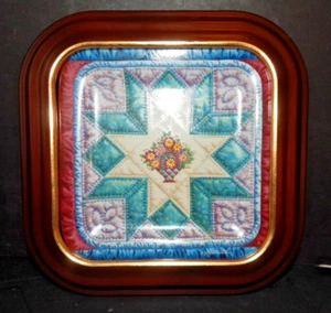 Placa de edredón Cherished Traditions "Starburst" 1996 #7/8 Mary Ann Lasher enmarcada - Imagen 1 de 6
